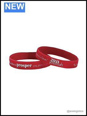 Silicone Stretch Bracelets Pack Of 24 Inspirational Scripture Verse